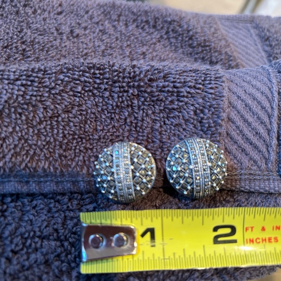 Judith Jack SS Marcasite Clipback Earrings - Picture 2 of 3